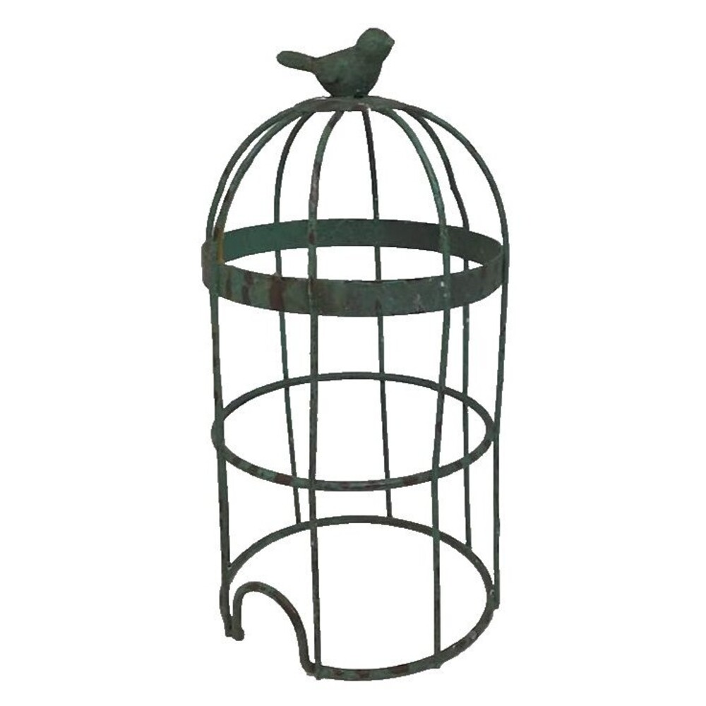 Distressed Green Metal Birdcage Scentsy Wax Oil Warmer Cover Wrap Decor Art 2010